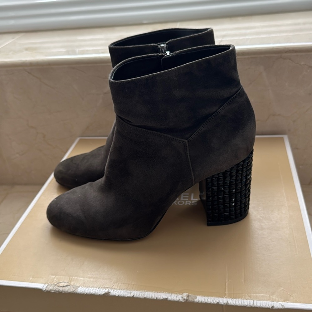 Michael Kors boot with unique heel